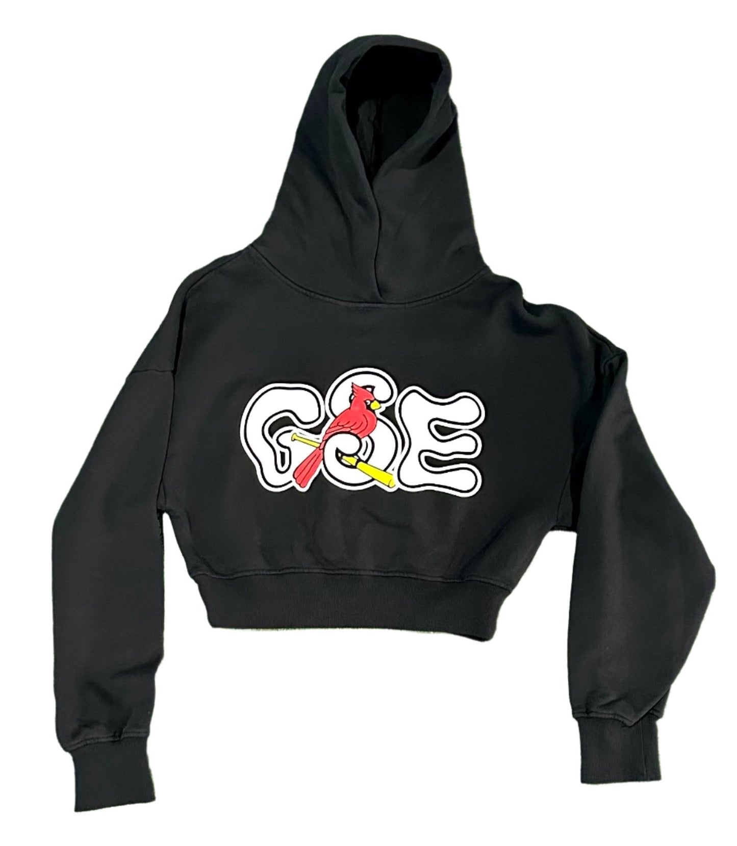 GSE Bird Women's Cropped Hoodie Black